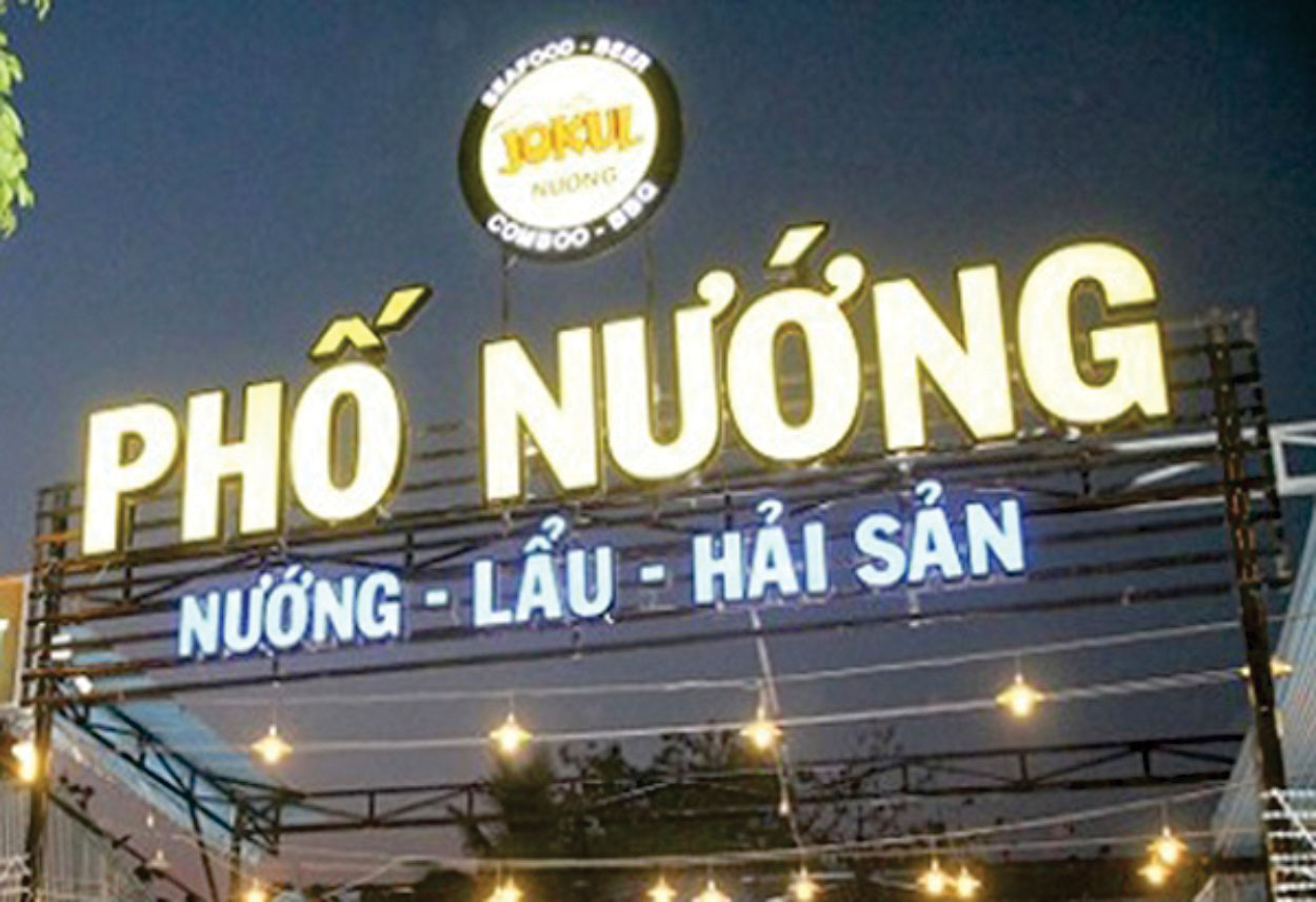 làm biển quảng cáo tại cầu diễn