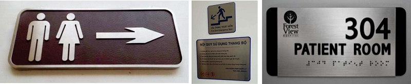 Làm biển phòng ban giá rẻ tại Hà Nội