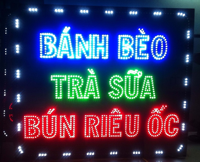 làm biển quảng cáo led