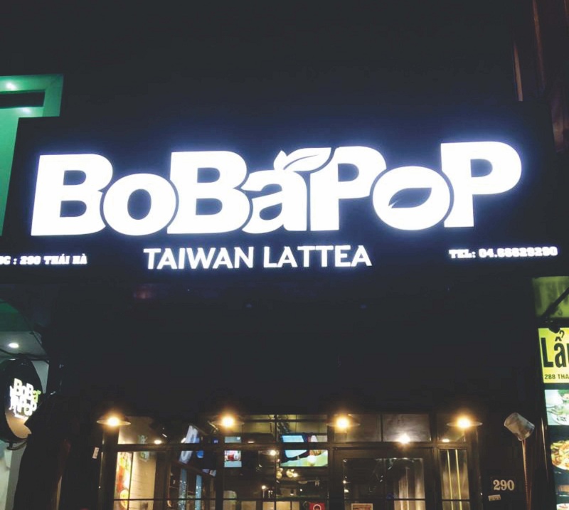 làm biển quảng cáo trà sữa