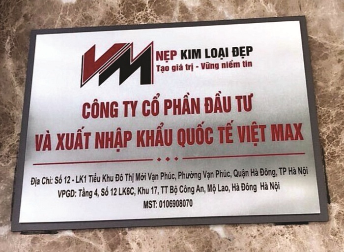Làm biển công ty lấy ngay 