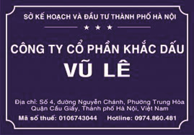 Làm biển công ty lấy ngay 