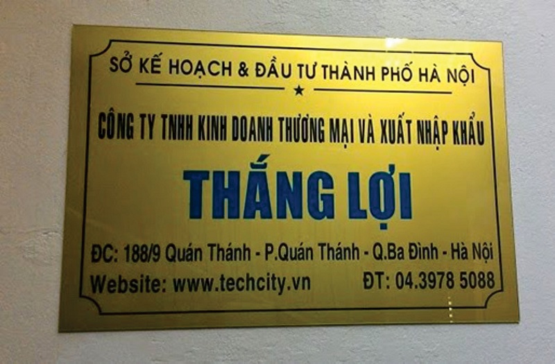 Làm biển công ty tại Hà Đông