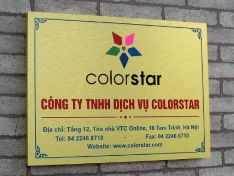 Làm biển công ty lấy ngay 
