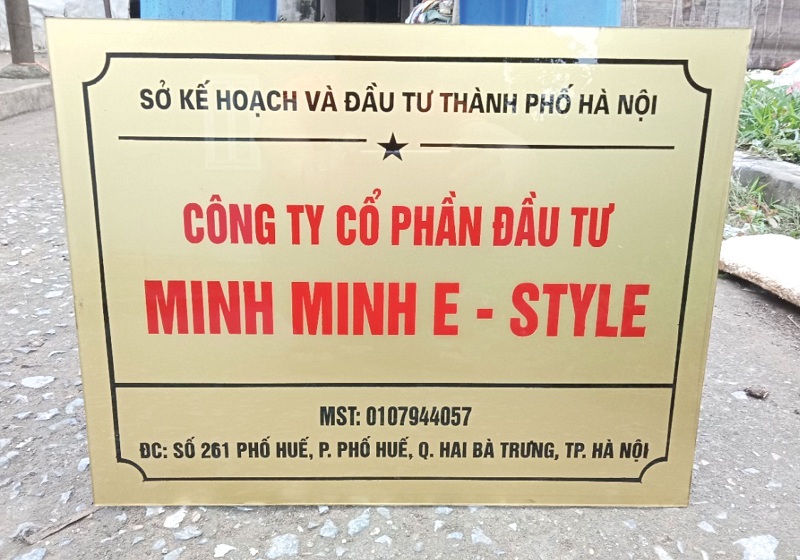 Làm biển công ty lấy ngay 
