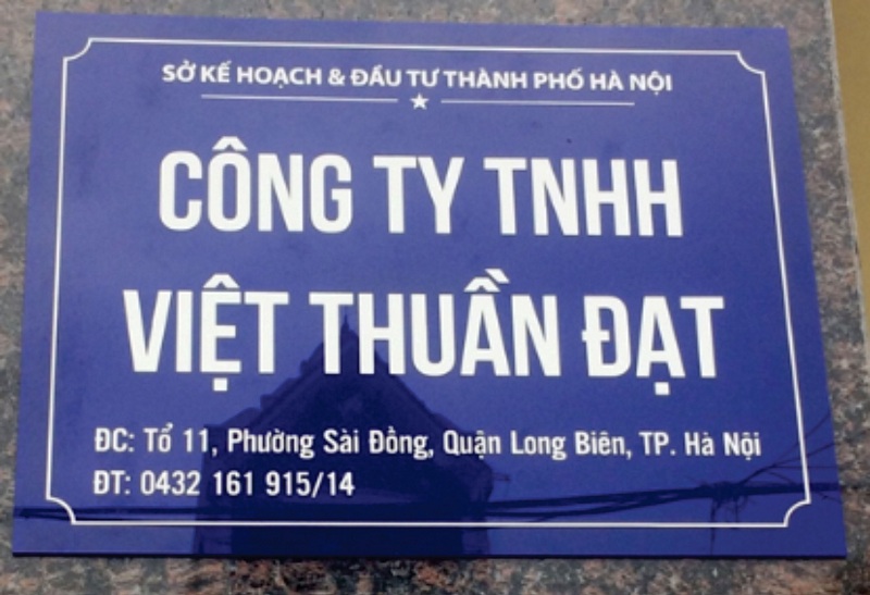 Làm biển công ty lấy ngay 