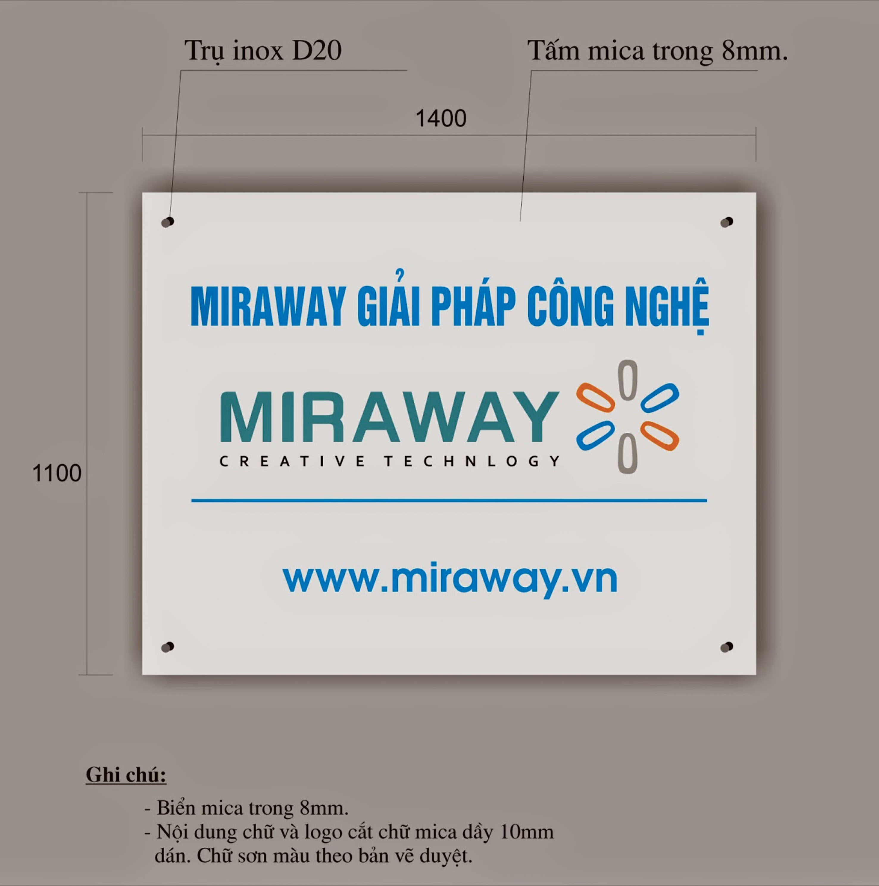 làm biển hiệu công ty 