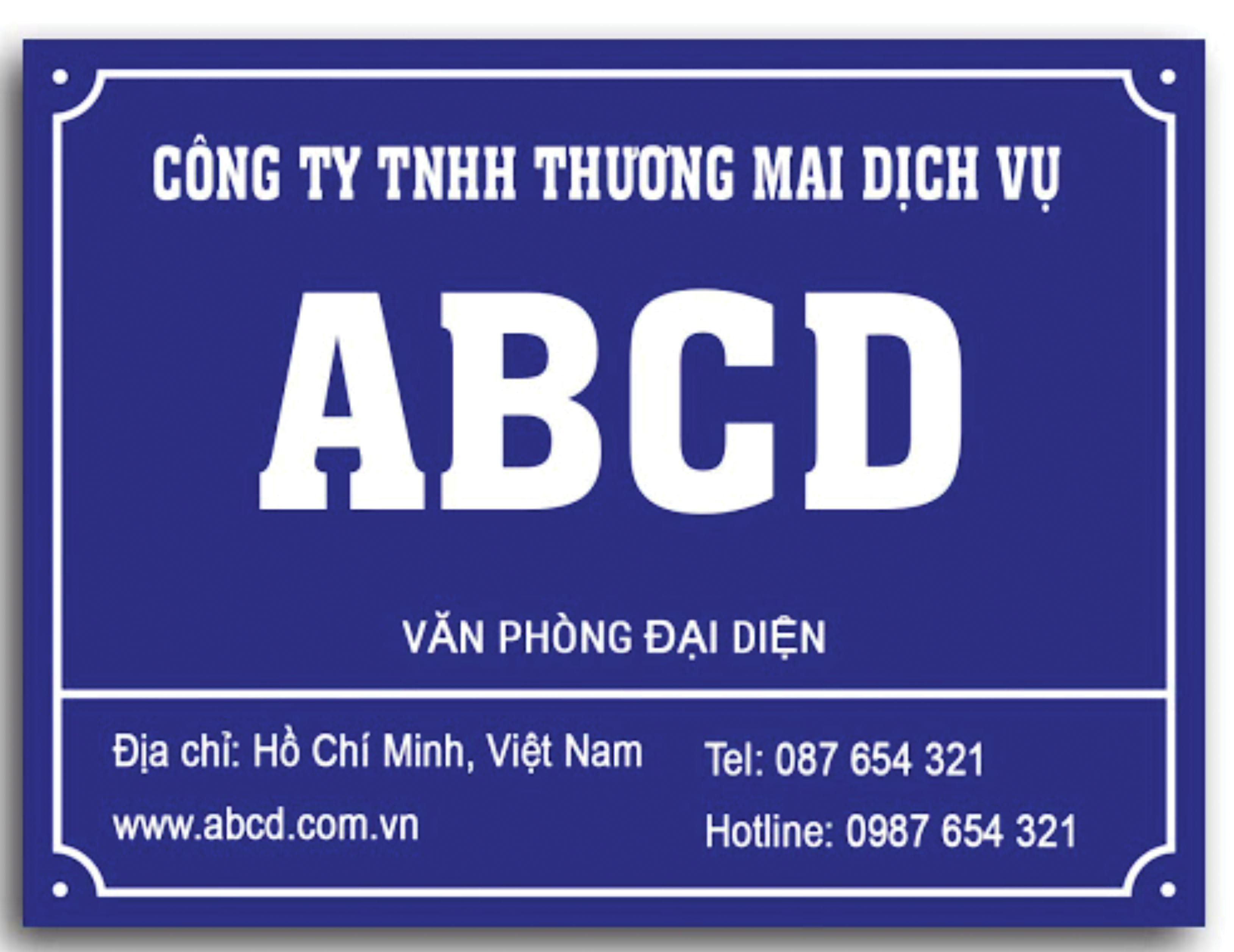 làm biển hiệu công ty 