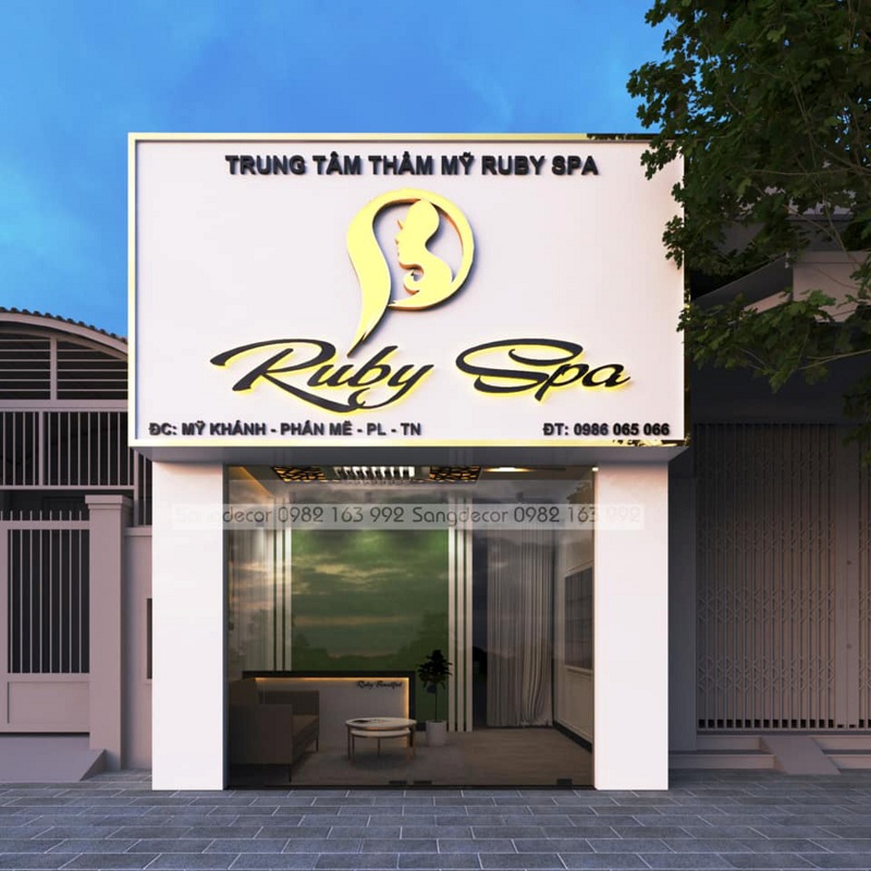 mẫu biển quảng cáo chữ nổi