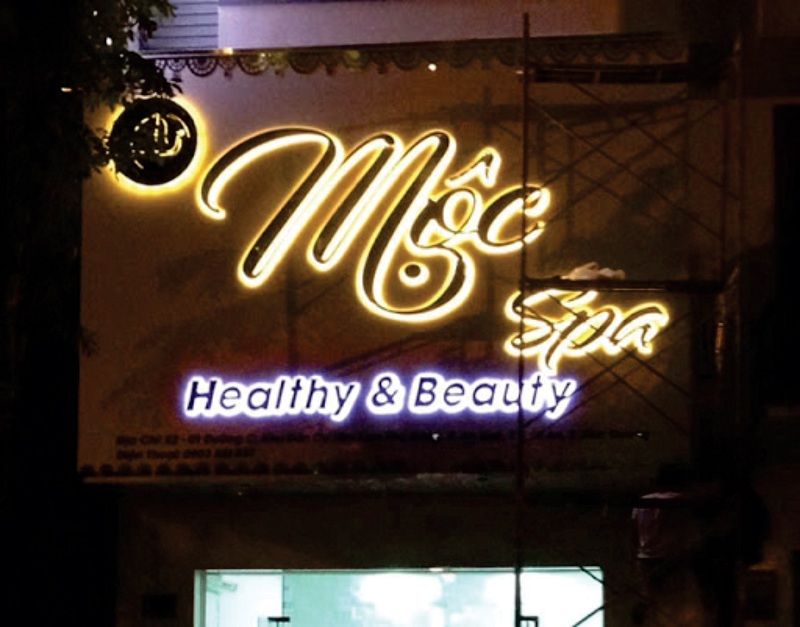 mẫu biển quảng cáo chữ nổi