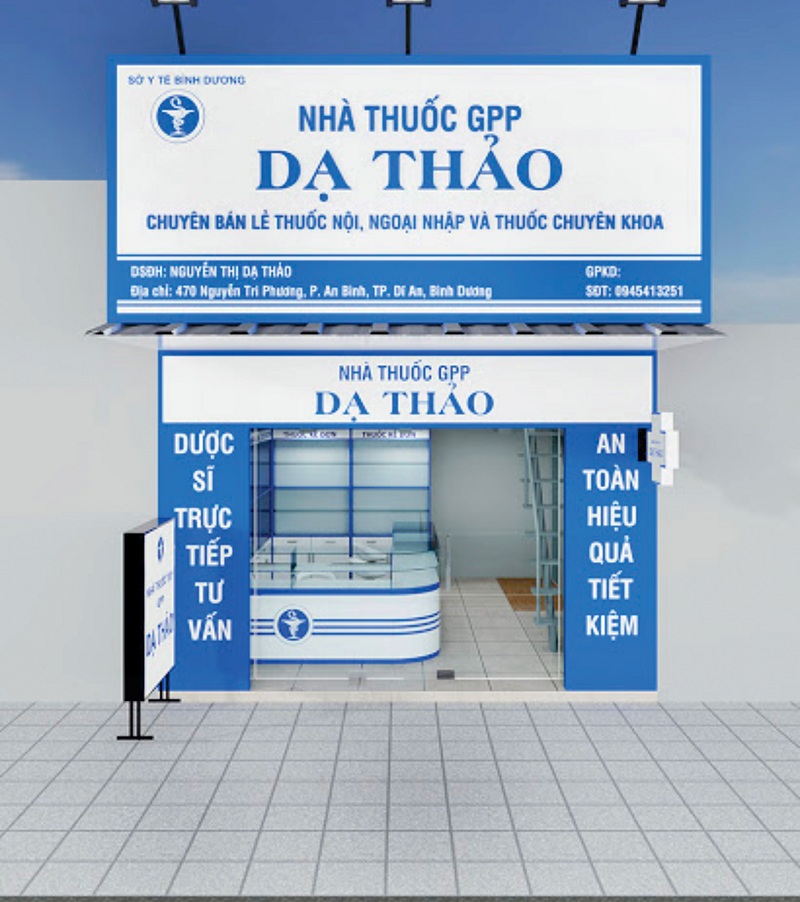 Làm biển hiệu nhà thuốc chữ nổi tại Hà Nội 