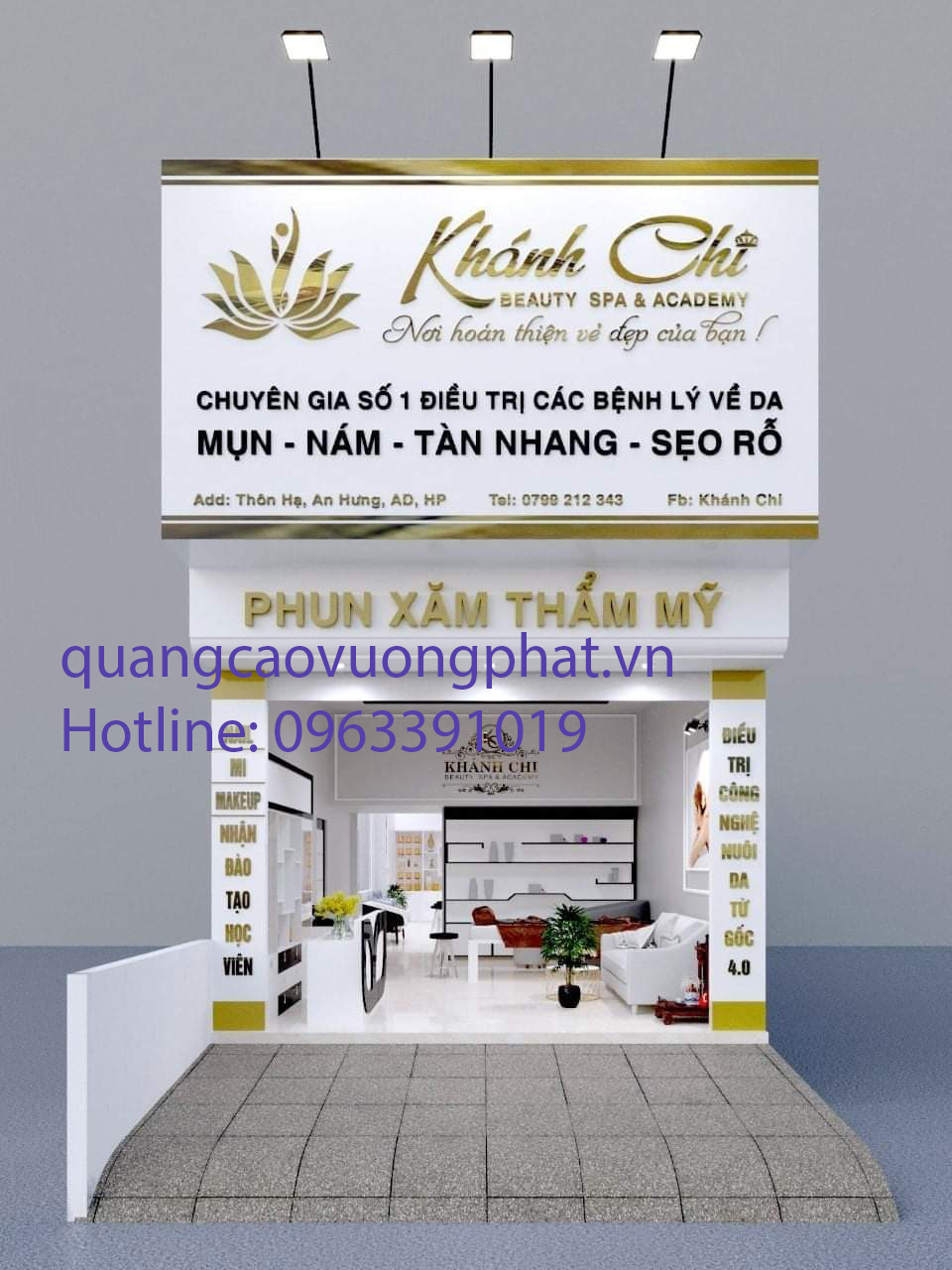 Các mẫu biển quảng cáo chữ nổi đẹp