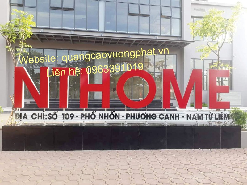 Biển quảng cáo chữ nổi mica có đèn