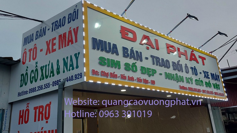 Biển quảng cáo chữ nổi alu
