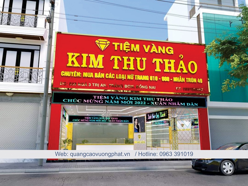 Các mẫu biển quảng cáo chữ nổi đẹp