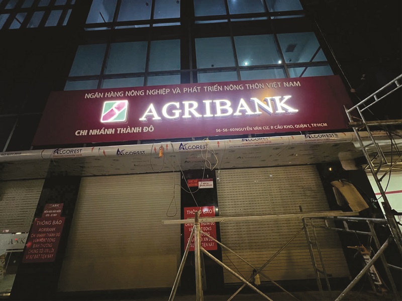 Mẫu biển chữ nổi cho ngân hàng