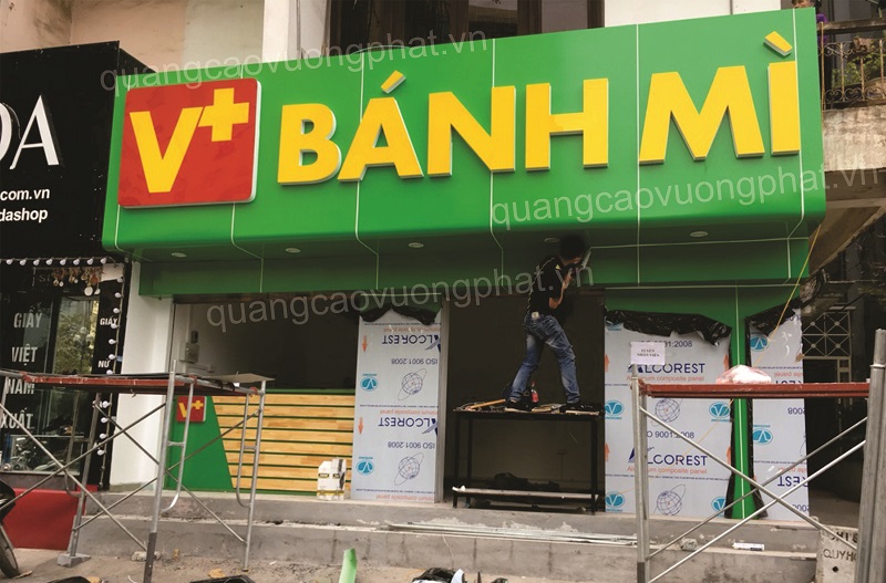 Chữ nổi alu cho cửa hàng