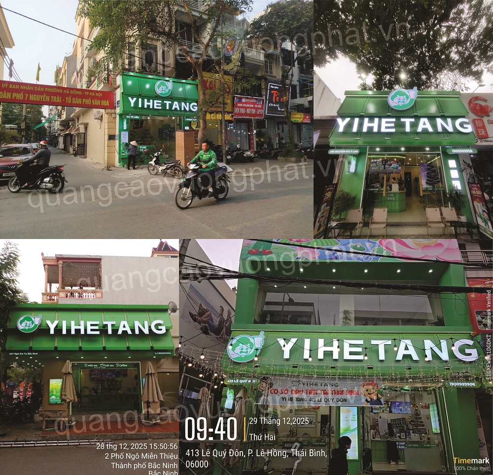 Chữ nổi alu quán trà sữa